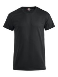 Clique T-shirt Ice-T z oddychającego materiału – black. Czarne t-shirty męskie CLIQUE, l, bez wzorów, bez kołnierzyka. Za 99.59 zł.