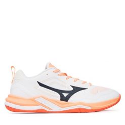 Buty halowe Mizuno. Białe buty sportowe na co dzień męskie Mizuno, bez zapięcia, mizuno wave. Za 489.99 zł.