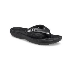 Klapki Classic Flip Rozmiar 45-46 - 207713-001 Czarny. Czarne klapki damskie Crocs, bez wzorów, z materiału, bez obcasa. W wyprzedaży za 166.40 zł.