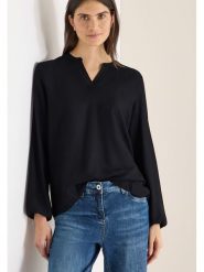 Cecil Bluzka w kolorze czarnym rozmiar: XS. Czarne bluzki damskie Cecil, xs, bez wzorów, z wiskozy, bez kołnierzyka, bez ramiączek. Za 91.34 zł.