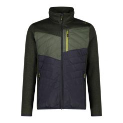 Kurtka hybrydowa CMP. Szare kurtki męskie CMP, bez wzorów, z puchu, sportowe, bez kaptura. Za 348.00 zł.