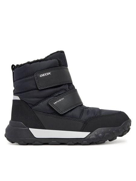 Geox Śniegowce J Trekkyup B Abx J46MBF 0FU54 C9999 S Czarny. Czarne buty zimowe chłopięce Geox, z materiału. Za 269.99 zł.