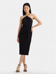 Lauren Ralph Lauren Sukienka koktajlowa 250933432001 Czarny Slim Fit. Czarne sukienki damskie Lauren Ralph Lauren, bez wzorów, z syntetyku, wizytowe, bez kołnierzyka, bez ramiączek. Za 1,299.00 zł.