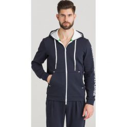 BLUZA Armani Exchange. Niebieskie bluzy z kapturem męskie Armani Exchange, l, z materiału. Za 365.40 zł.