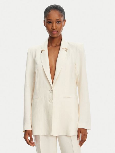 Patrizia Pepe Marynarka 2S1524 A052 B823 Écru Regular Fit. Marynarki i żakiety damskie Patrizia Pepe, s, bez wzorów, z wiskozy. Za 1,019.00 zł.