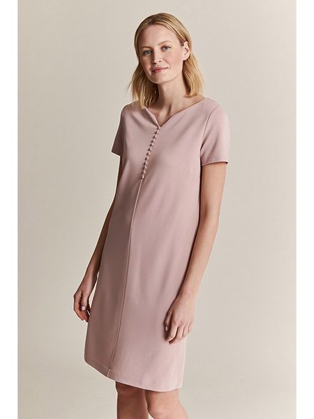 TATUUM Sukienka w kolorze jasnoróżowym rozmiar: M. Różowe sukienki damskie Tatuum, na co dzień, m, bez wzorów, bez kołnierzyka, bez ramiączek, midi, proste. Za 104.64 zł.