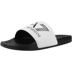 Sandały EMPORIO ARMANI SCARPE BEACHWEAR Biały. Białe sandały męskie EA7, z materiału, bez zapięcia. Za 171.99 zł.