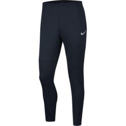 Spodnie do piłki nożnej męskie Nike Dry Park 20. Niebieskie spodnie dresowe męskie Nike, bez wzorów, z dresówki. Za 102.00 zł.