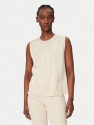 Rinascimento Bluzka CFC0127888003 Beżowy Regular Fit. Brązowe bluzki damskie RINASCIMENTO, xs, bez wzorów, z syntetyku, bez ramiączek. Za 279.99 zł.