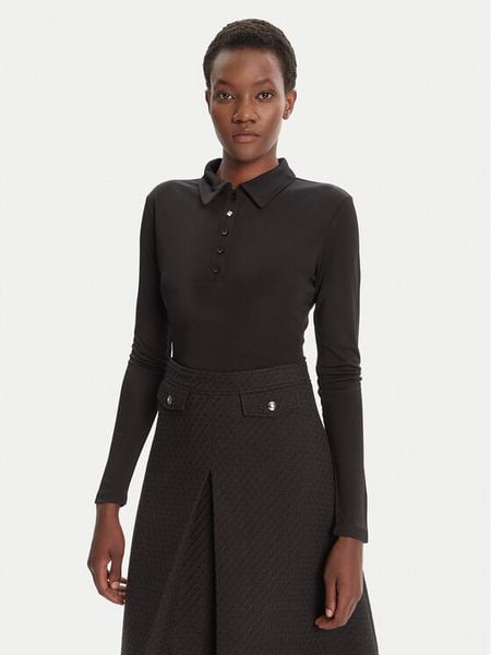 HUGO Bluzka Darosevil 50543100 Czarny Regular Fit. Czarne bluzki damskie Hugo, xs, bez wzorów, z wiskozy, bez ramiączek. Za 319.99 zł.