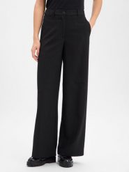 Vila Spodnie - VIMagnolia Kobiety Sztuczne włókno czarny, 36. Czarne spodnie materiałowe damskie Vila, bez wzorów, z włókna, eleganckie. Za 179.95 zł.