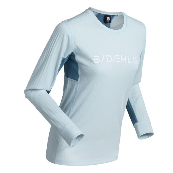 Damska koszulka termoaktywna z długim rękawem Daehlie Sportswear. Niebieskie bielizna termoaktywna damska DAEHLIE, l, bez wzorów, z materiału. Za 290.00 zł.