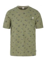 Protest PRTElston t-shirt - Artichoke green. Zielone t-shirty męskie Protest, m, bez wzorów, bez kołnierzyka. Za 213.00 zł.