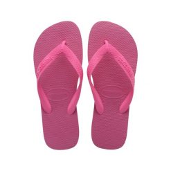 Japonki Havaianas Top. Czerwone klapki damskie Havaianas, bez wzorów, z gumy, bez obcasa. Za 89.99 zł.