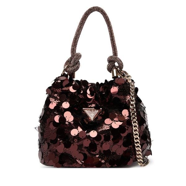 Torebka Guess. Czerwone torebki klasyczne damskie Guess, z aplikacjami, bez dodatków. Za 439.99 zł.