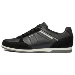 Geox tenisówki męskie Renan 44 czarne. Czarne trampki i tenisówki męskie Geox, bez wzorów, bez zapięcia. Za 479.00 zł.
