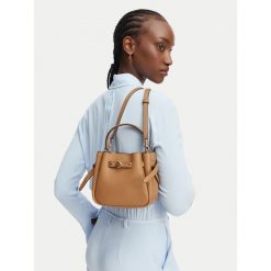 Torebka Tory Burch. Brązowe torebki klasyczne damskie Tory Burch, bez wzorów, bez dodatków. Za 1,724.00 zł.