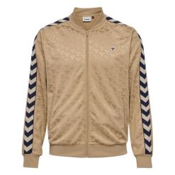 Kurtka z dresu Hummel Archive Poly. Brązowe kurtki damskie HUMMEL, l, z aplikacjami, z dresówki, bez kaptura. Za 266.30 zł.
