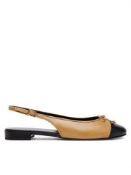 Tory Burch Sandały 166592 Brązowy. Brązowe sandały damskie Tory Burch, bez wzorów, ze skóry, bez obcasa, na płaskiej podeszwie. Za 1,049.00 zł.