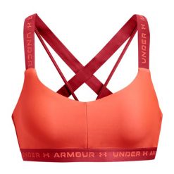 Stanik fitness cardio Under Armour Crossback Low. Czarne biustonosze sportowe damskie Under Armour, bez wzorów. Za 119.99 zł.