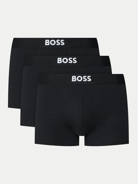 BOSS Komplet bokserek BOSS ONE 50544263 Czarny. Czarne bokserki męskie Boss, bez wzorów, z bawełny. Za 179.99 zł.