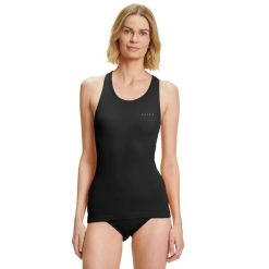 Damski tank top Falke Ultralight Cool. Czarne topy sportowe damskie Falke, xs, bez wzorów, z dzianiny, bez ramiączek. Za 297.50 zł.