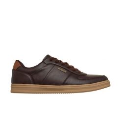 Buty sportowe Sneakersy męskie, Palmiro - Monty. Brązowe buty sportowe na co dzień męskie Skechers, z materiału, bez zapięcia, trekkingowe. Za 299.99 zł.