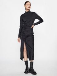 Hugo Sukienka koktajlowa Neuria 50498598 Czarny Slim Fit. Czarne sukienki damskie Hugo, s, bez wzorów, z syntetyku, wizytowe, bez kołnierzyka, bez ramiączek. Za 469.99 zł.