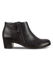 Ecco Skórzane botki "Shape" w kolorze czarnym rozmiar: 38. Czarne botki damskie ECCO, eleganckie, bez obcasa, bez zapięcia. Za 320.63 zł.