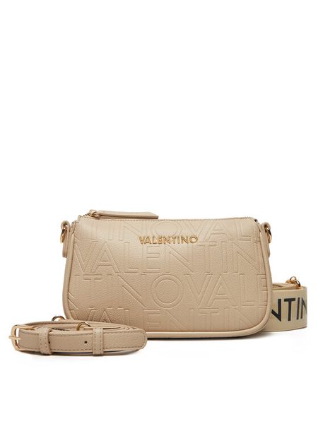 Valentino Torebka Pansy VBS8PG42 Écru. Listonoszki damskie Valentino, bez wzorów, ze skóry, bez dodatków. Za 499.99 zł.