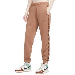 Spodnie Do Biegania Z Taśmą Dla Pań I Panów. Brązowe spodnie dresowe damskie Nike, l, do biegania. Za 259.99 zł.