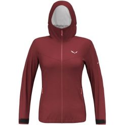 Kurtka przeciwdeszczowa damska Salewa Puez Aqua 4 PTX 2.5L Jacket. Czerwone kurtki przeciwdeszczowe damskie Salewa, l, bez kaptura. Za 577.65 zł.
