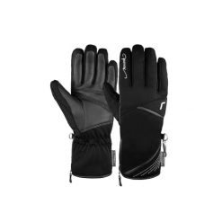 Rękawice narciarskie damskie Reusch Lore Primaloft ocieplane softshell skórzane. Czarne kurtki softshell damskie REUSCH, bez wzorów, z softshellu, bez kaptura. W wyprzedaży za 415.50 zł.