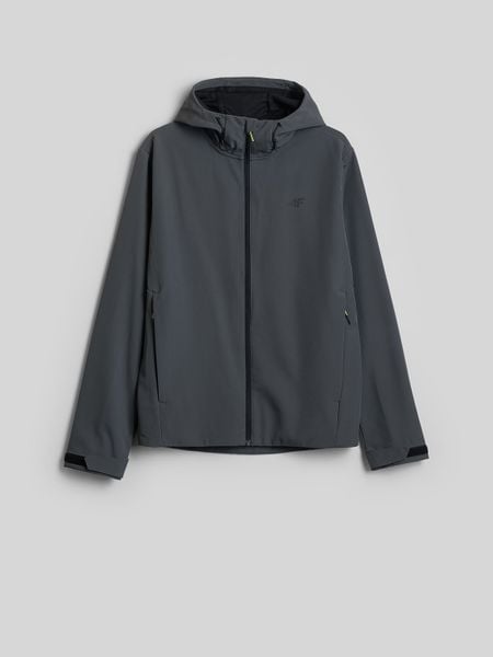 4F Kurtka softshell wiatroodporna membrana 5000 męska - szara 3XL. Szare kurtki outdoor męskie 4f, m, bez wzorów, z materiału, bez kaptura. Za 299.99 zł.