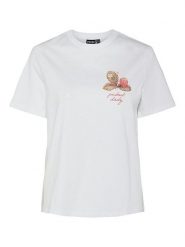 Pieces Koszulka "Summer" w kolorze białym rozmiar: XL. Białe bluzki damskie Pieces, xl, bez wzorów, z bawełny, bez kołnierzyka, bez ramiączek. Za 65.69 zł.