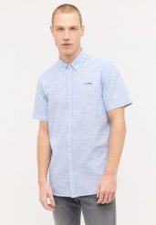MĘSKA KOSZULA MUSTANG Berkeley Faded Denim 1015242 5124. Koszule męskie Mustang, m, bez wzorów, z denimu, bez kołnierzyka, bez ramiączek. Za 99.99 zł.