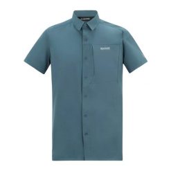 Koszula przeciw owadom Regatta Travel Light. Niebieskie koszule męskie Regatta, bez wzorów, bez kołnierzyka, bez ramiączek. Za 249.99 zł.