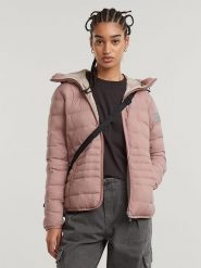 G-Star Kurtka pikowana w kolorze jasnoróżowym rozmiar: M. Różowe kurtki damskie G-Star, m, bez wzorów, z poliamidu, bez kaptura. Za 261.05 zł.