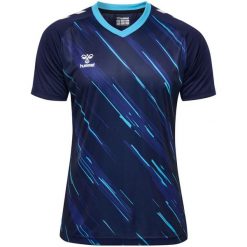 Koszulka Hummel Triumph. Niebieskie bluzki damskie HUMMEL, bez wzorów, sportowe, bez kołnierzyka, bez ramiączek. Za 197.50 zł.