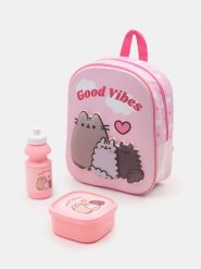 Zestaw: plecak, lunchbox oraz butelka Pusheen - wielobarwny. Plecaki damskie Sinsay, bez wzorów. Za 35.99 zł.