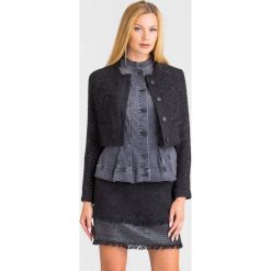 KURTKA Pinko. Czarne kurtki damskie Pinko, bez wzorów, z jeansu, bez kaptura. Za 1,679.00 zł.