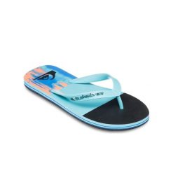 Klapki dla Mężczyzn MOLOKAI STRIPE 25. Niebieskie klapki i japonki męskie Quiksilver, z gumy. Za 99.99 zł.