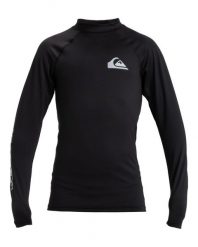Koszulka surfingowa z długim rękawem dla Chłopców EVERYDAY UPF 50. Czarne koszulki męskie z długim rękawem Quiksilver, z elastanu. Za 129.99 zł.
