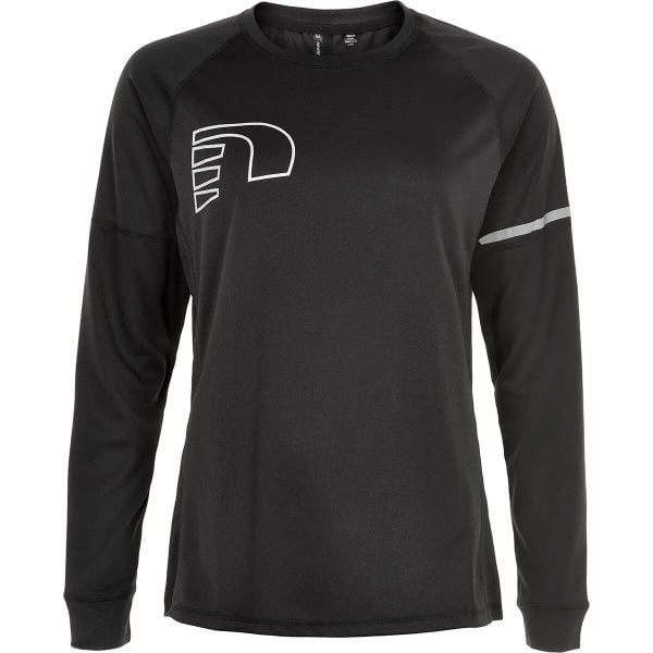 Damska koszulka z długim rękawem Newline core. Czarne t-shirty damskie Newline, xs, bez wzorów, bez kołnierzyka. Za 198.00 zł.
