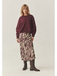 TATUUM Spódnica w kolorze bordowo-kremowym rozmiar: 36. Brązowe spódniczki damskie Tatuum, bez wzorów, z wiskozy, maxi, proste. Za 165.71 zł.