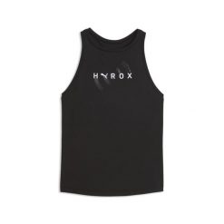 Damski top bez rękawów o fasonie bokserki PUMA x HYROX CLOUDSPUN PUMA. Czarne bokserki i panty damskie Puma, xs, bez wzorów, z dżerseju, bez ramiączek. Za 159.00 zł.