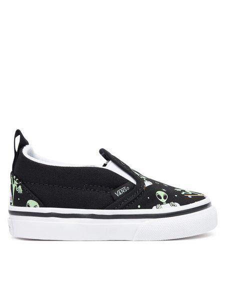 Vans Tenisówki Slip-On V VN000D0SYJ71 Czarny. Czarne buty sportowe chłopięce Vans, bez wzorów, z materiału, bez zapięcia. Za 149.99 zł.