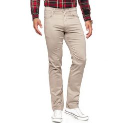 WRANGLER SPODNIE MĘSKIE ARIZONA DESERT TAUPE W12ORW227 112126446. Spodnie materiałowe męskie Wrangler, bez wzorów, z materiału. Za 199.99 zł.