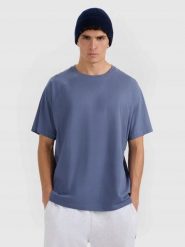 T-SHIRT MĘSKI 4F KOSZULKA BAWEŁNIANA S TTSHM2360. Zielone t-shirty sportowe męskie 4f, m, z bawełny, bez ramiączek, na fitness i siłownię. Za 182.98 zł.