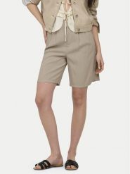 ONLY Szorty materiałowe Aris 15364121 Beżowy Regular Fit. Brązowe szorty damskie Only, bez wzorów, z materiału. Za 149.99 zł.